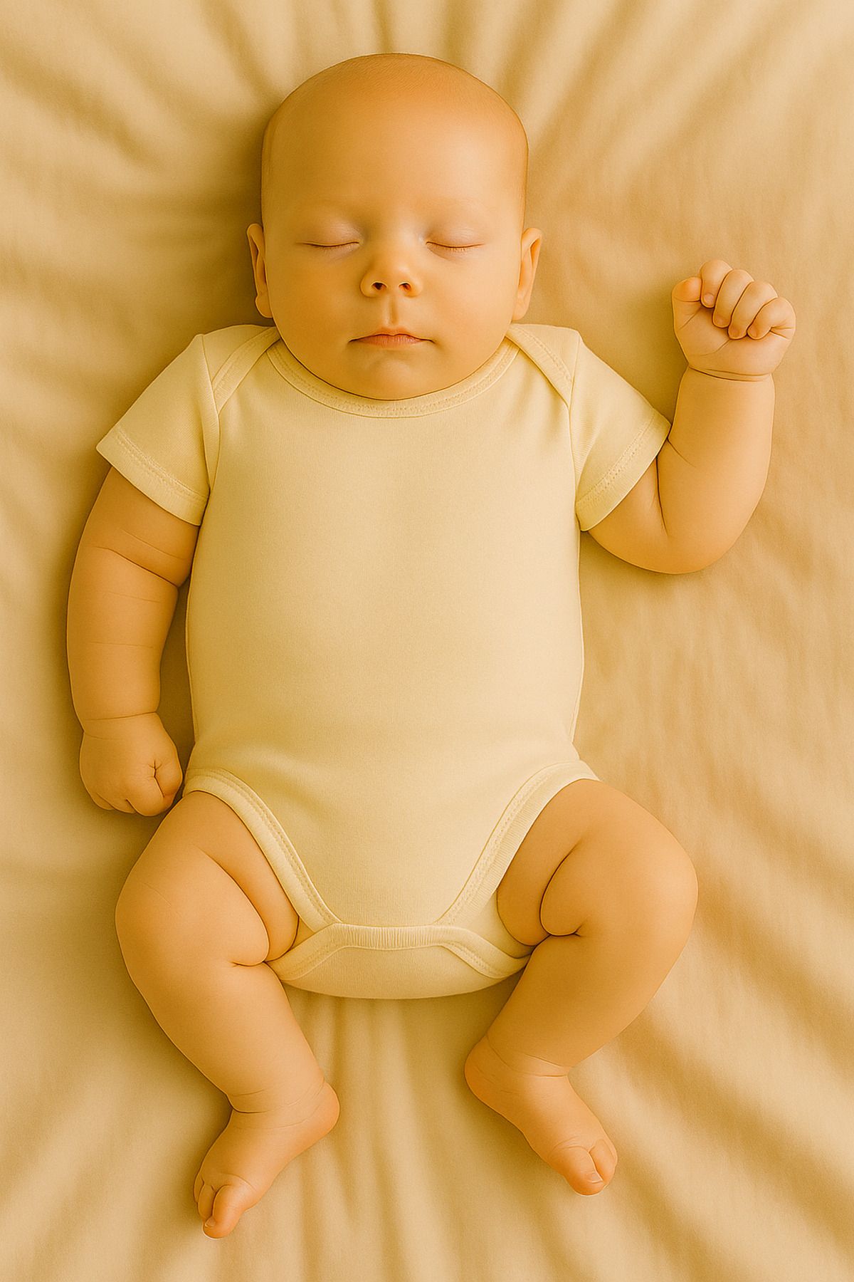 Unisex Bebek Organik Pamuklu Çıtçıtlı Kısa Kollu Zıbın Body 0-12 Ay